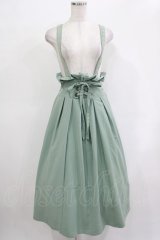 axes femme POETIQUE / サスペンダースカート M ミント H-25-12-05-003-AX-SK-NS-ZH