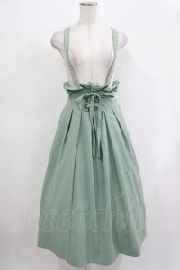 axes femme POETIQUE / サスペンダースカート M ミント H-25-12-05-003-AX-SK-NS-ZH