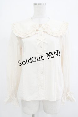 画像1: axes femme Kawaii / 丸襟コットンブラウス M 生成り H-25-12-05-031-AX-BL-NS-ZH