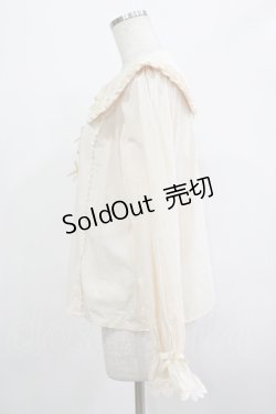 画像2: axes femme Kawaii / 丸襟コットンブラウス M 生成り H-25-12-05-031-AX-BL-NS-ZH