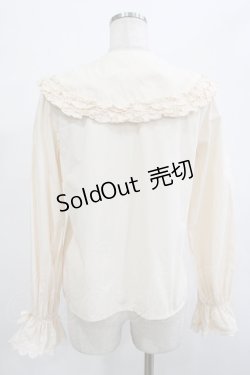 画像3: axes femme Kawaii / 丸襟コットンブラウス M 生成り H-25-12-05-031-AX-BL-NS-ZH