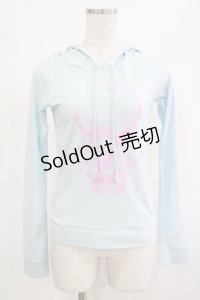 Angelic Pretty / Cotton Candy Shopパーカー Free サックス H-25-12-05-033-AP-TO-NS-ZH