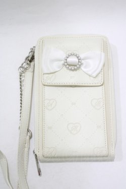 画像2: Lovely Tency / 眞白ありすコラボ/スマホショルダーバッグ  ホワイト H-25-12-05-035-GO-BG-NS-ZH