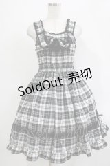 BABY,THE STARS SHINE BRIGHT / タータンチェックリボンシャーリングプリンセスジャンパースカート Free ブラック H-25-12-05-004-BA-SK-NS-ZH
