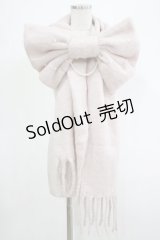 Lovely Tency / 眞白ありすコラボ/リボンパールマフラー  ピンク H-25-12-05-037-GO-ZA-NS-ZH