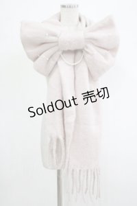 Lovely Tency / 眞白ありすコラボ/リボンパールマフラー  ピンク H-25-12-05-037-GO-ZA-NS-ZH