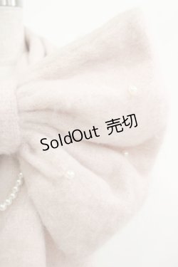 画像2: Lovely Tency / 眞白ありすコラボ/リボンパールマフラー  ピンク H-25-12-05-037-GO-ZA-NS-ZH