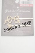 Kurumi Collaboration / CLK*リボンヘアピン  ゴールド H-25-12-05-039-GO-AC-NS-ZH