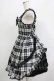 画像2: BABY,THE STARS SHINE BRIGHT / タータンチェックリボンシャーリングプリンセスジャンパースカート Free ブラック H-25-12-05-004-BA-SK-NS-ZH (2)