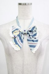 BABY,THE STARS SHINE BRIGHT / くまくみゃのRoyal Kingdom柄リボンタイ  サックス H-25-12-05-042-BA-ZA-NS-ZH