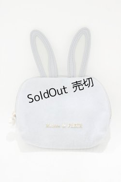 画像1: Maison de FLEUR / うさぎポーチ  ブルー H-25-12-05-044-LO-ZA-NS-ZH