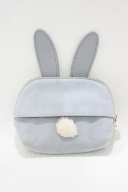 画像2: Maison de FLEUR / うさぎポーチ  ブルー H-25-12-05-044-LO-ZA-NS-ZH