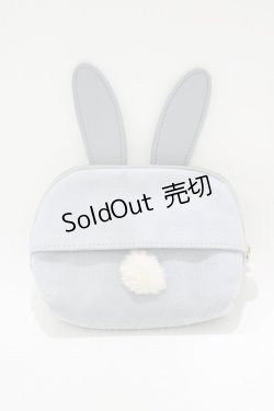 画像2: Maison de FLEUR / うさぎポーチ  ブルー H-25-12-05-044-LO-ZA-NS-ZH