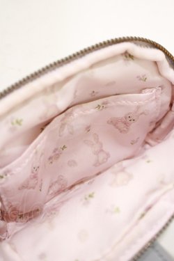 画像3: Maison de FLEUR / うさぎポーチ  ブルー H-25-12-05-044-LO-ZA-NS-ZH