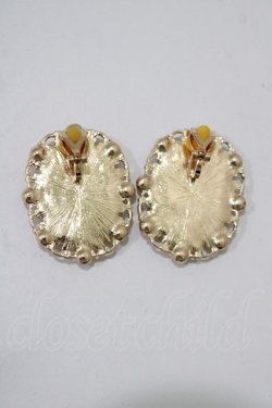 画像2: m petit by misako / AMフラワーイヤリング  ブラック H-25-12-05-048-LO-AC-NS-ZH