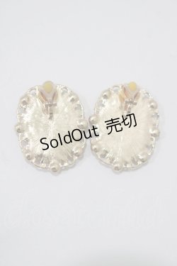 画像2: m petit by misako / AMフラワーイヤリング  ブラック H-25-12-05-048-LO-AC-NS-ZH