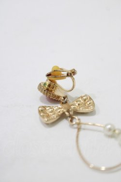 画像2: m petit by misako / AMハートリボンイヤリング  ゴールド H-25-12-05-049-LO-AC-NS-ZH