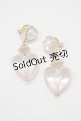 m petit by misako / AMハートイヤリング  ピンク H-25-12-05-052-LO-AC-NS-ZH