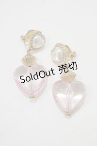 m petit by misako / AMハートイヤリング  ピンク H-25-12-05-052-LO-AC-NS-ZH