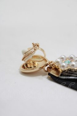 画像2: m petit by misako / AMPLチェックイヤリング  ブラック H-25-12-05-053-LO-AC-NS-ZH