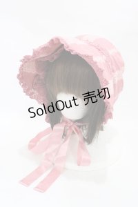 ALICE and the PIRATES / ヴィクトリアンカード柄ボンネット  ピンク H-25-12-05-1001-PA-AC-NS-ZH