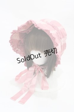 画像1: ALICE and the PIRATES / ヴィクトリアンカード柄ボンネット  ピンク H-25-12-05-1001-PA-AC-NS-ZH