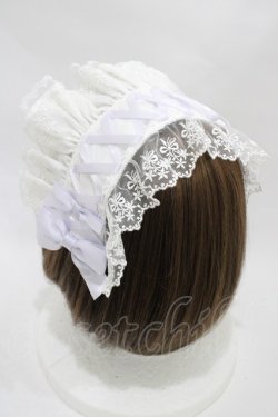 画像2: Amavel / Fairy Dream ハーフボンネット  オフ/ラベンダー H-25-12-05-1005-CA-AC-NS-ZH