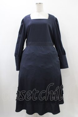 画像3: FLC / MINA*ケープワンピース 3L ネイビー H-25-12-05-1033-0-OP-NS-ZH