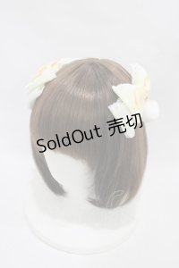 Amavel / Ribbon Ribbon Bunnyダブルリボンクリップ  イエロー H-25-12-05-1006-CA-AC-NS-ZH