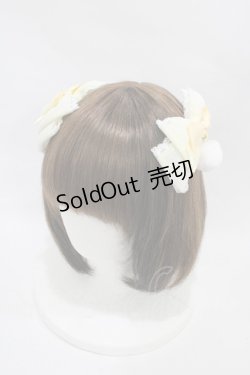 画像1: Amavel / Ribbon Ribbon Bunnyダブルリボンクリップ  イエロー H-25-12-05-1006-CA-AC-NS-ZH