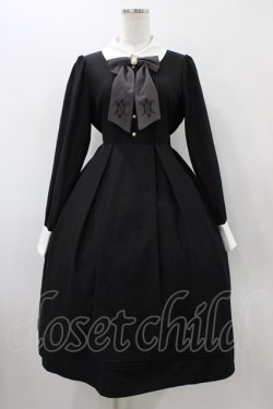 画像1: Amavel / Mademoiselleミドルワンピース Free ブラック H-25-12-05-1035-CA-OP-NS-ZH
