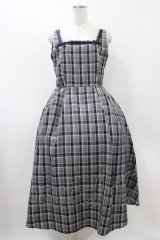 m petit by misako / AMCHKスクエアネックジャンパースカート L グレー H-25-12-05-1036-LO-OP-NS-ZH