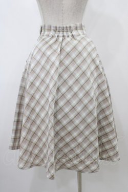 画像2: F＆A / コインチェーン使いパステルチェックフレアースカート サイズ1 PURPLE×BR H-25-12-05-1045-0-SK-NS-ZH