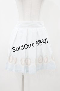 Ank Rouge / パールカメオスカート M サックス H-25-12-05-1047-CA-SK-NS-ZH