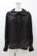 画像1: m petit by misako / AM マルエリフリルブラウス L ブラック H-25-12-05-1050-LO-BL-NS-ZH (1)