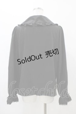 画像2: m petit by misako / AM マルエリフリルブラウス L ブラック H-25-12-05-1050-LO-BL-NS-ZH