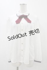 Secret Honey / リボンブラウス Free オフ H-25-12-05-1052-CA-BL-NS-ZH