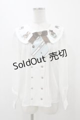 Amavel / Nounours Chocolatoryブラウス Free オフ/ミントグリーン H-25-12-05-1054-CA-BL-NS-ZH