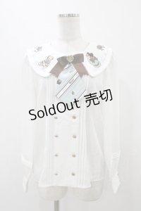 Amavel / Nounours Chocolatoryブラウス Free オフ/ミントグリーン H-25-12-05-1054-CA-BL-NS-ZH