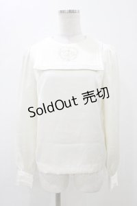 RoseMarie seoir / クロス刺繍ブラウス Free アイボリー H-25-12-05-1055-LO-BL-NS-ZH