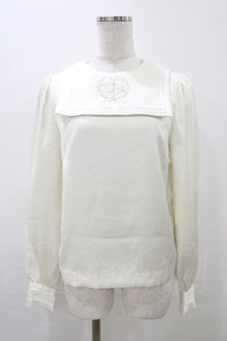 画像1: RoseMarie seoir / クロス刺繍ブラウス Free アイボリー H-25-12-05-1055-LO-BL-NS-ZH