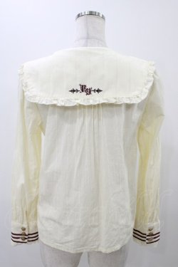 画像2: Amavel / big衿歯車刺繍ブラウス Free 生成り H-25-12-05-1056-CA-BL-NS-ZH