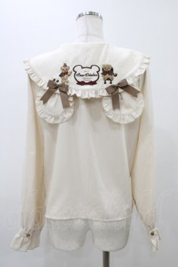 画像2: Amavel / くまの探偵さん ネクタイ&チェックリボンブラウス Free  H-25-12-05-1058-CA-BL-NS-ZH