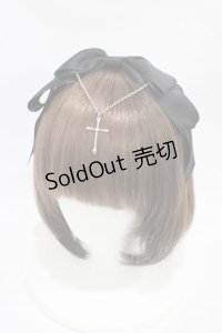 Amavel / Croix et Cercueil リボンカチューシャ  ブラック H-25-12-05-1009-CA-AC-NS-ZH