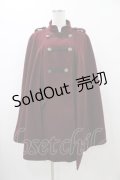 axes femme / ナポレオンマント風コート M ボルドー H-25-12-05-1061-AX-CO-NS-ZH