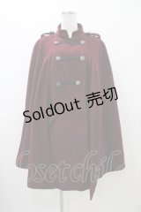 axes femme / ナポレオンマント風コート M ボルドー H-25-12-05-1061-AX-CO-NS-ZH