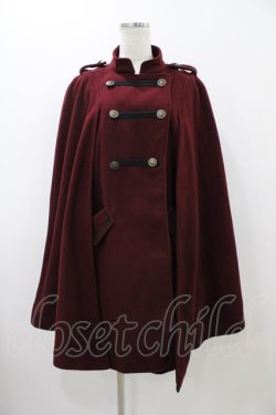画像1: axes femme / ナポレオンマント風コート M ボルドー H-25-12-05-1061-AX-CO-NS-ZH