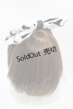 画像2: BABY,THE STARS SHINE BRIGHT / Romantic Dream Roseカチューシャ  ブラック/オフ白 H-25-12-05-1010-BA-AC-NS-ZH