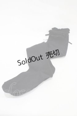 画像1: BABY,THE STARS SHINE BRIGHT / 小レースハイソックス  ブラック H-25-12-05-1011-BA-ZA-NS-ZH