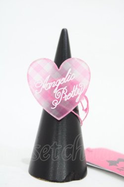 画像1: Angelic Pretty / Lovelyギンガムリング Free ピンク H-25-12-05-1014-AP-AC-NS-ZH